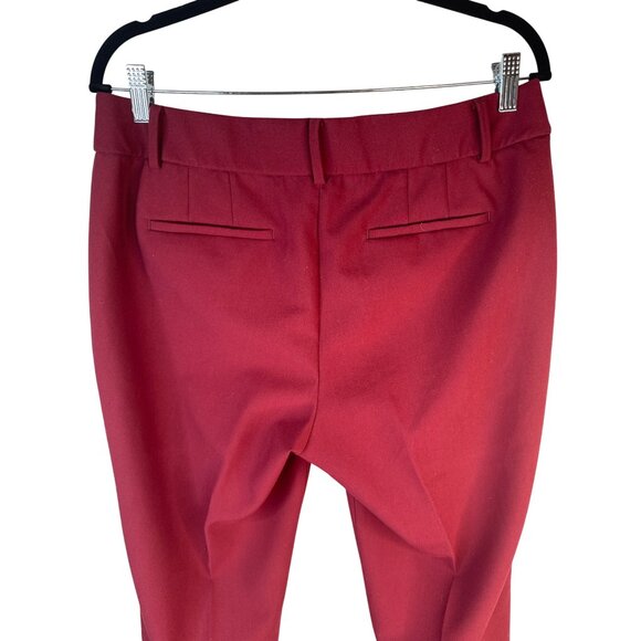 Talbots Hampshire Ankle Pants Women Size 10 Red Polyester/Viscose/Spandex - Picture 10 of 16